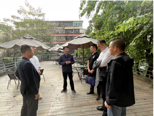 梅州市梅江區(qū)委常委、副區(qū)長(zhǎng)林勇軍一行來(lái)訪(fǎng)T.I.T創(chuàng)意園